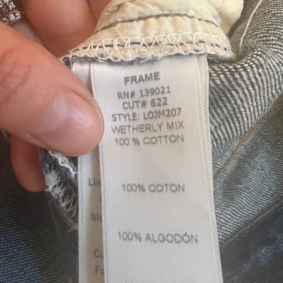 FRAME Le Original Wetherly mix jeans - Never worn! - Size 28 - Picture 5 of 6